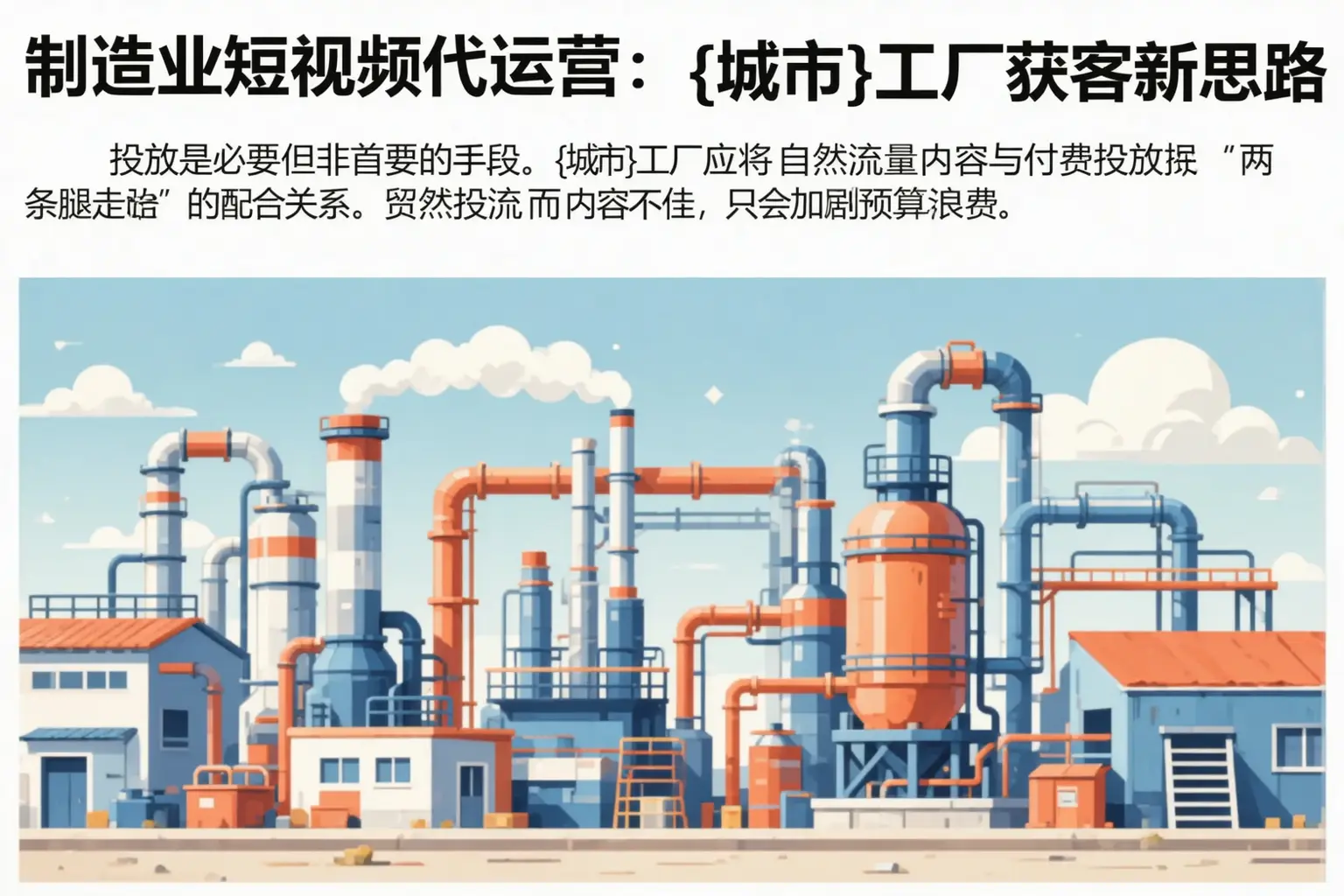 制造业短视频代运营:深州工厂获客新思路